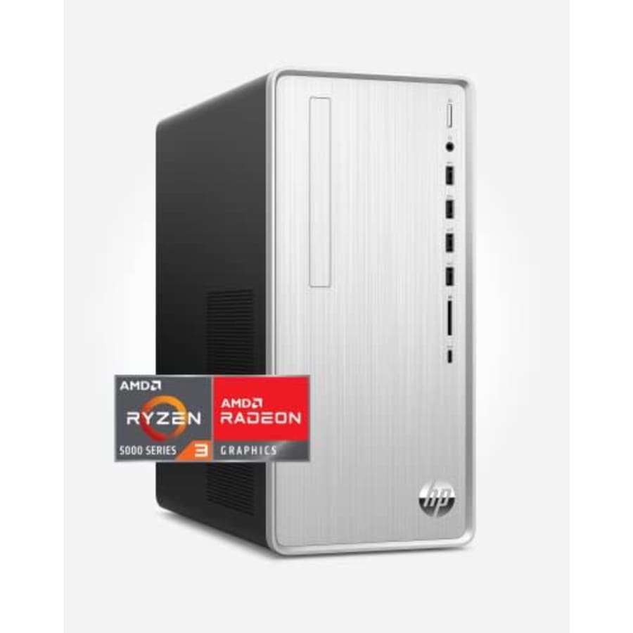 HP Pavilion Desktop PC, AMD Ryzen 3 5300G, 4 GB RAM, 256 GB SSD, Windows 11 Home, Wi-Fi 5 & for $580