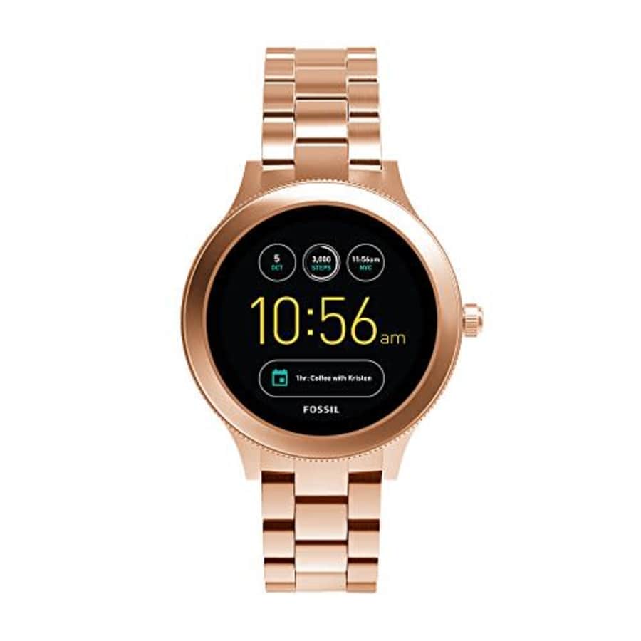 Fossil Women's Gen 3 Venture Stainless Steel Smartwatch, Color: Rose Gold-Tone (Model: FTW6000) for $300