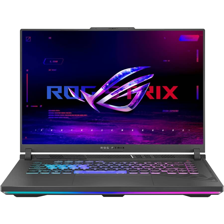 Asus ROG Strix G16 13th-Gen. i7 16" Gaming Laptop w/ NVIDIA GeForce RTX 4060 for $1100 w/ Prime Asus ROG Strix G16 13th-Gen. i7 16" Gaming Laptop w/ NVIDIA GeForce RTX 4060 for $1100 w/ Prime
