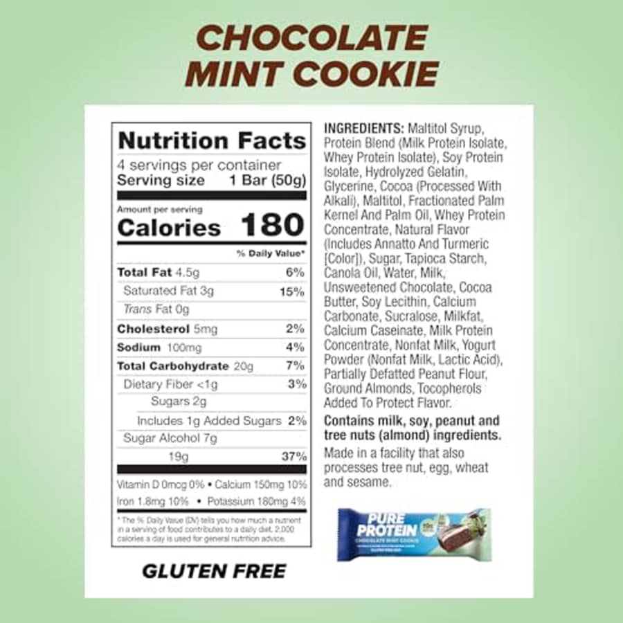 Pure Protein Bars, High Protein, Nutritious Snacks to Support Energy, Low Sugar, Gluten free, for $46 Pure Protein Bars, High Protein, Nutritious Snacks to Support Energy, Low Sugar, Gluten free, for $46