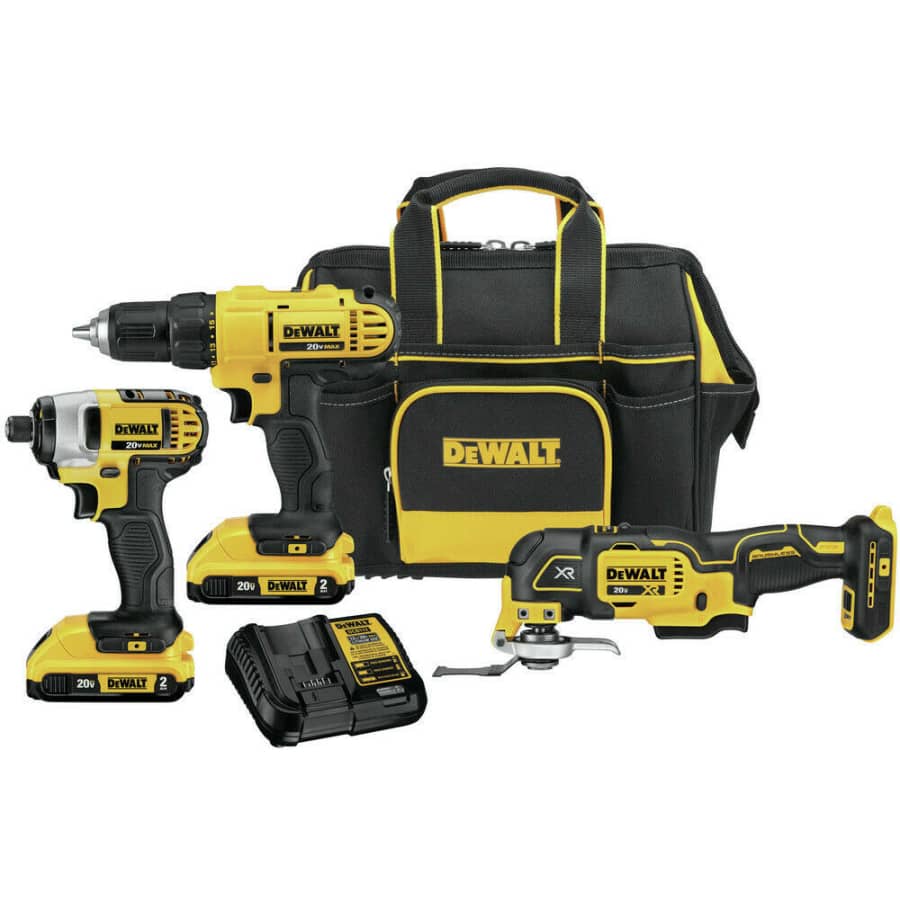DeWalt 20V Max Li-ion Cordless 3-Tool Combo Kit for $170 DeWalt 20V Max Li-ion Cordless 3-Tool Combo Kit for $170