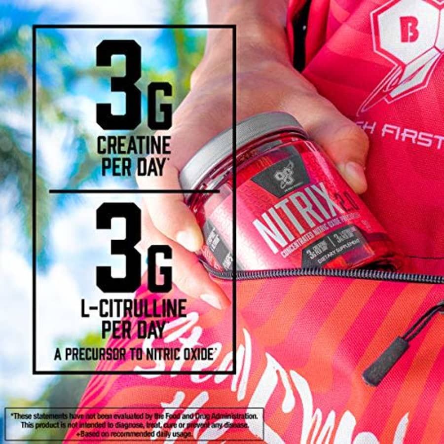 BSN NITRIX 2.0 - Nitric Oxide Precursors, 3g Creatine, 3g L Citrulline - Supports Workout for $24