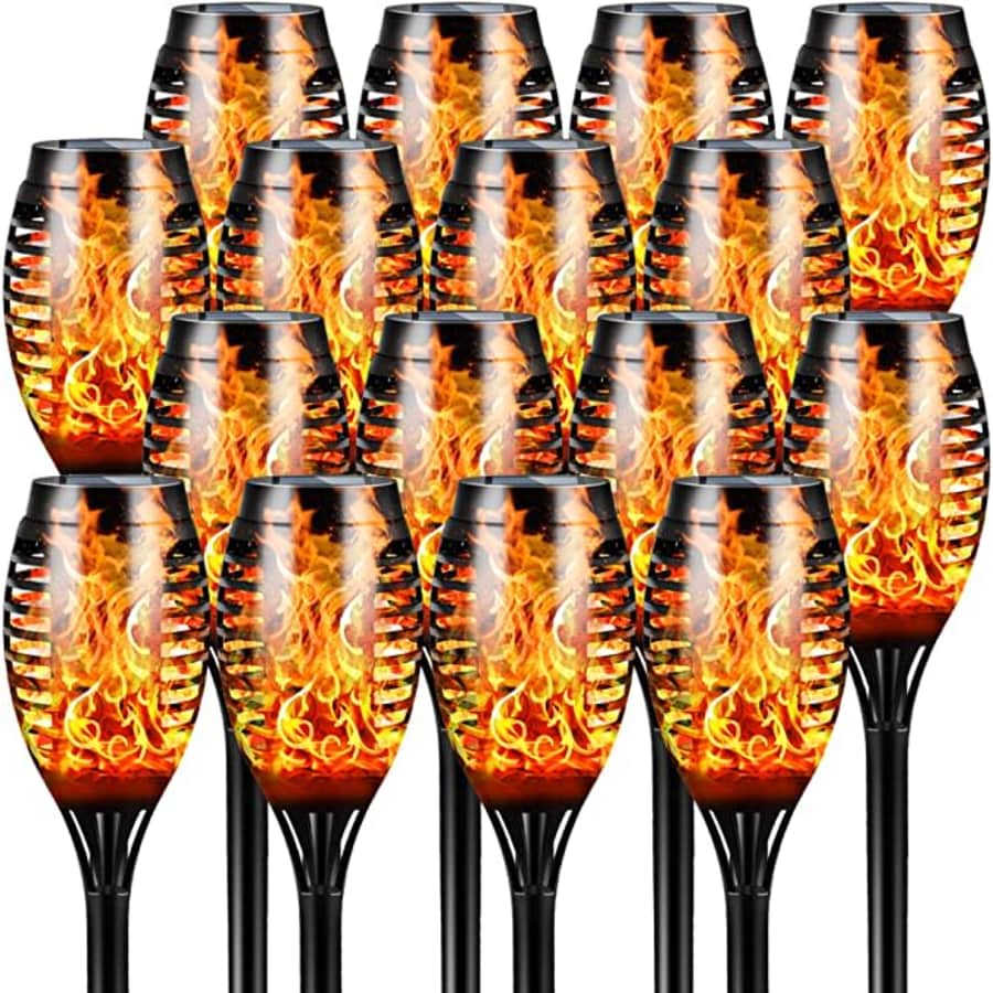 Flickering Flame Solar Torch Light 16-Pack for $59