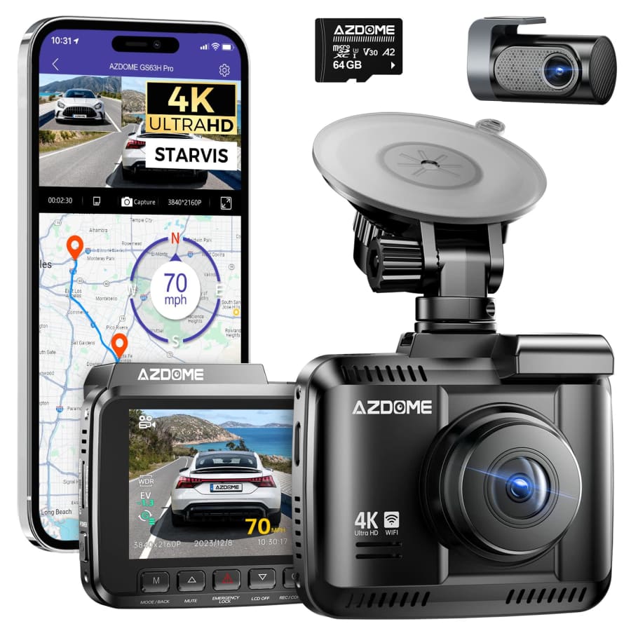 Azdome GS63H Pro 4K Dash Cam: $59.99
