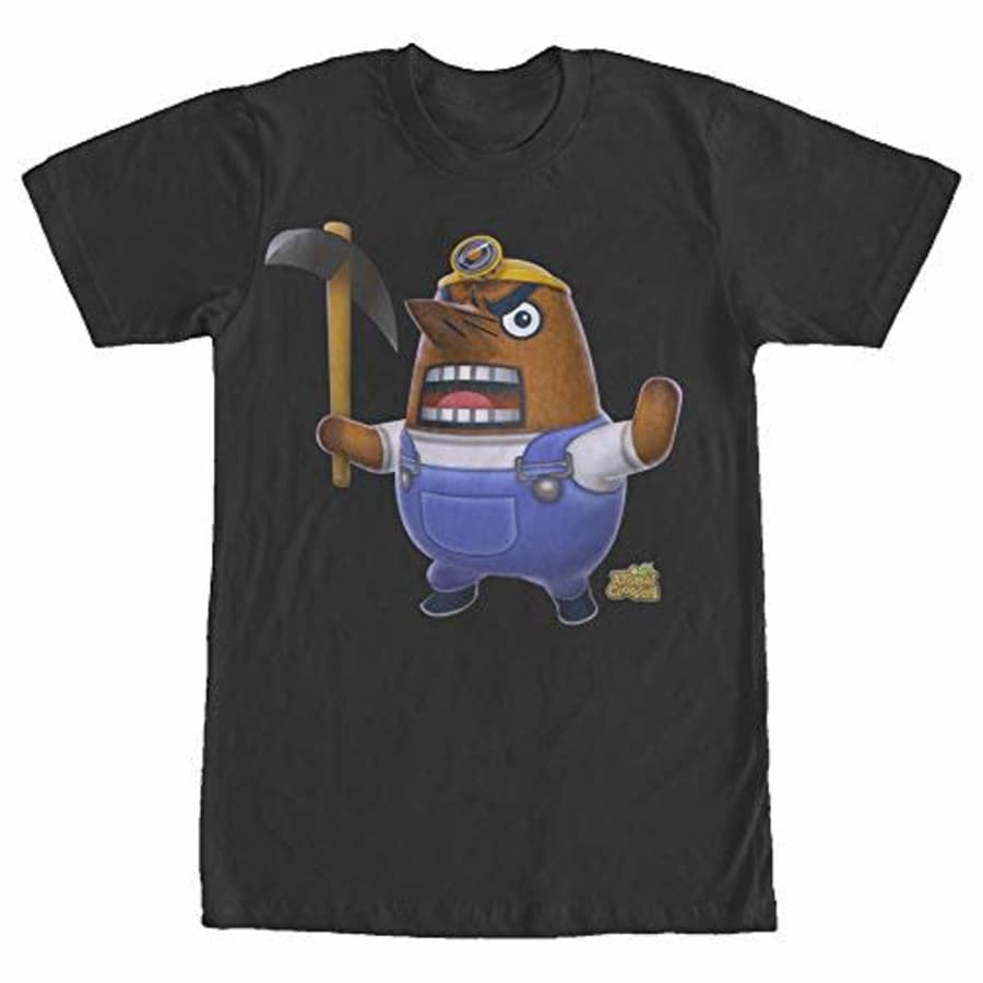 Nintendo Men's Animal Crossing New Leaf Resetti T-Shirt, Black, XXXX-Large for $14 Nintendo Men's Animal Crossing New Leaf Resetti T-Shirt, Black, XXXX-Large for $14