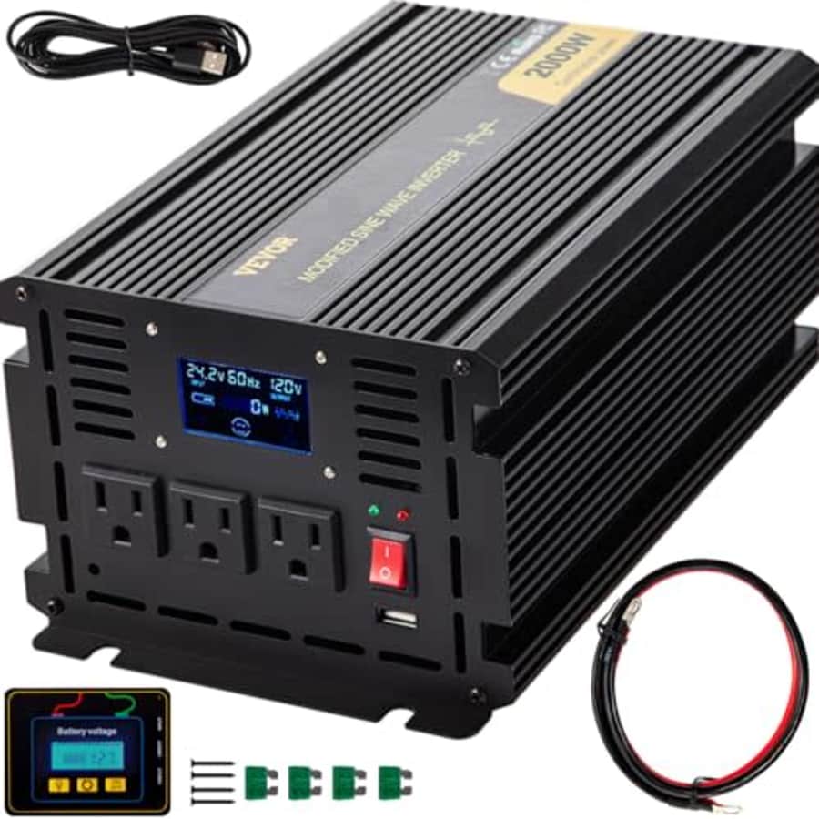 VEVOR 2,000W Modified Sine Wave Inverter for $142 VEVOR 2,000W Modified Sine Wave Inverter for $142