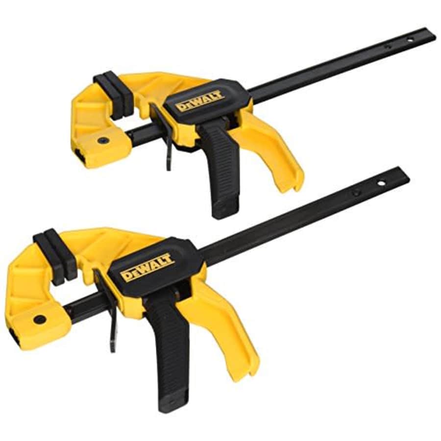 DEWALT DWHT83149 Medium Trigger Clamp with 6 inch Bar, 2pk, Yellow for $23