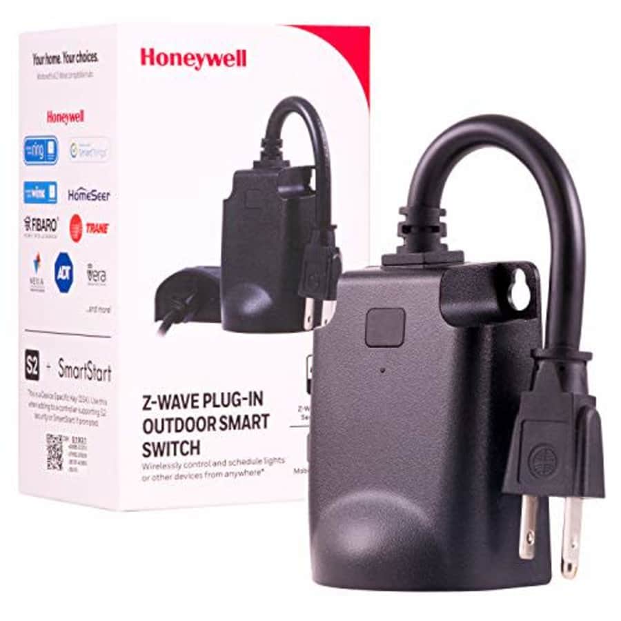 Honeywell 39363-CS2 UltraPro Z-Wave Plus Outdoor Plug-in Switch, Weather-Resistant, 1 Grounded for $23 Honeywell 39363-CS2 UltraPro Z-Wave Plus Outdoor Plug-in Switch, Weather-Resistant, 1 Grounded for $23
