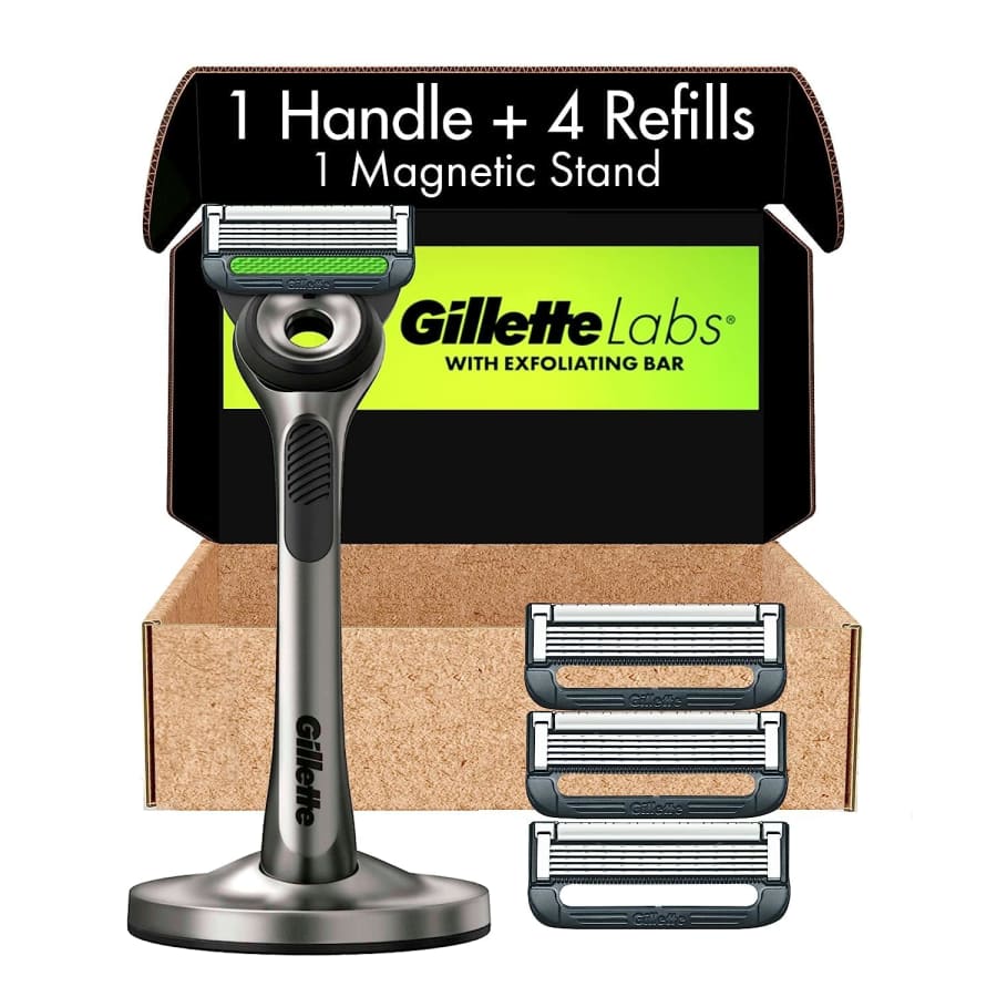 GilletteLabs Razors for Men with Exfoliating Bar w/ Magnetic Stand, 4 Refills for $20 GilletteLabs Razors for Men with Exfoliating Bar w/ Magnetic Stand, 4 Refills for $20