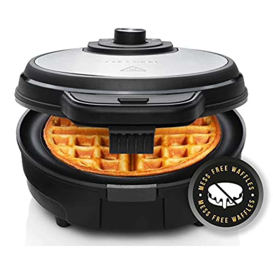 Chefman Anti-Overflow Belgian Waffle Maker w/Shade Selector, Stainless Steel, Temperature Control, for $28 Chefman Anti-Overflow Belgian Waffle Maker w/Shade Selector, Stainless Steel, Temperature Control, for $28