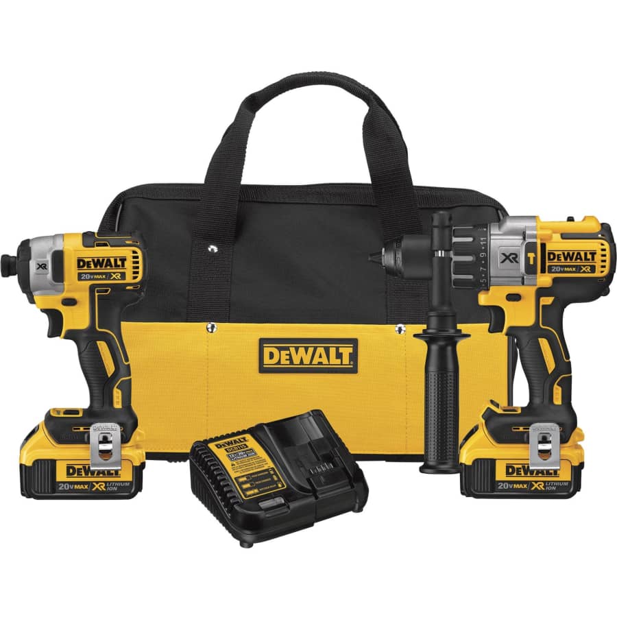 DeWalt 20V Max XR Li-ion Hammer Drill & Impact Driver Set for $269 DeWalt 20V Max XR Li-ion Hammer Drill & Impact Driver Set for $269