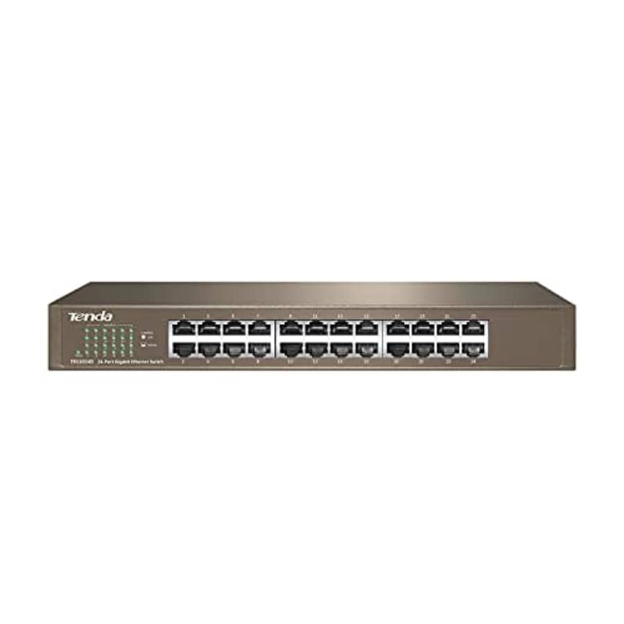 Tenda IMTEG1024D 24-port Gigabit Unmanaged 24-Port 10/100/1000 Mbps Ethernet Switch for $55