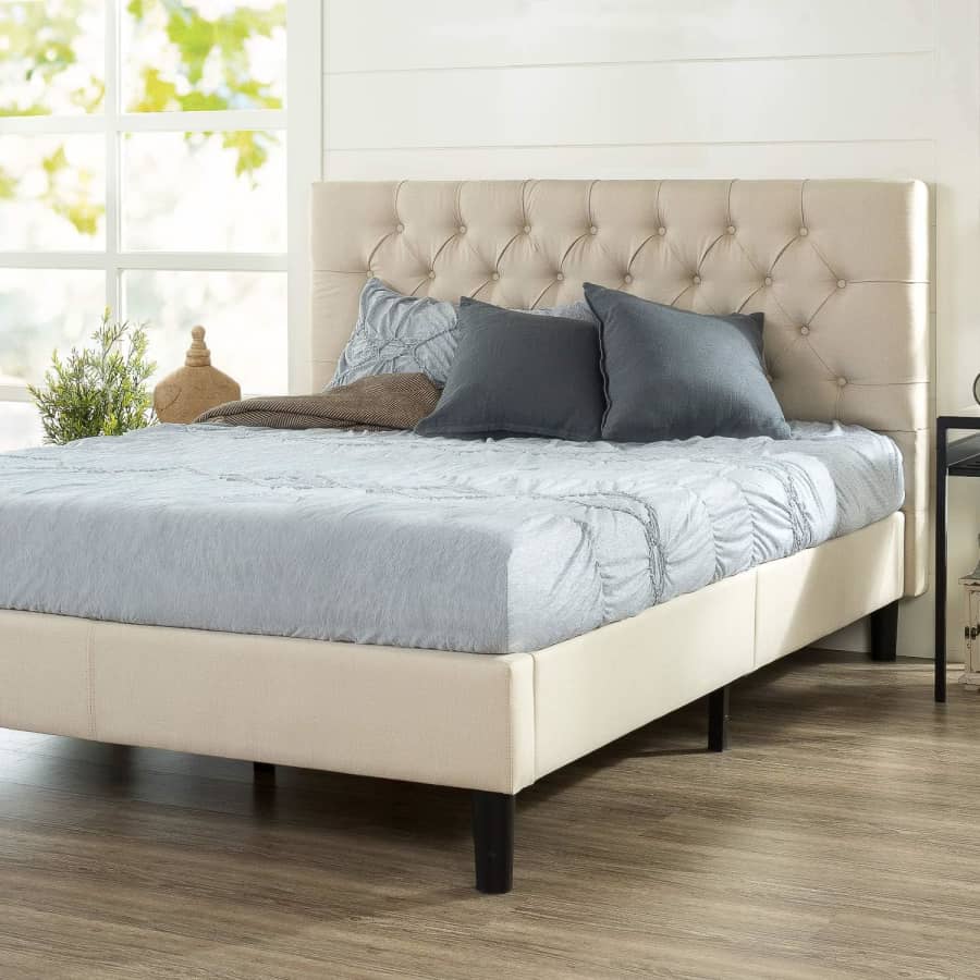 Zinus Misty Upholstered Platform Bed Frame for $249 Zinus Misty Upholstered Platform Bed Frame for $249