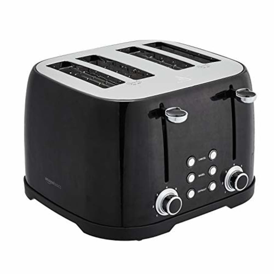 Amazon Basics 4-Slot Toaster - Black for $40 Amazon Basics 4-Slot Toaster - Black for $40