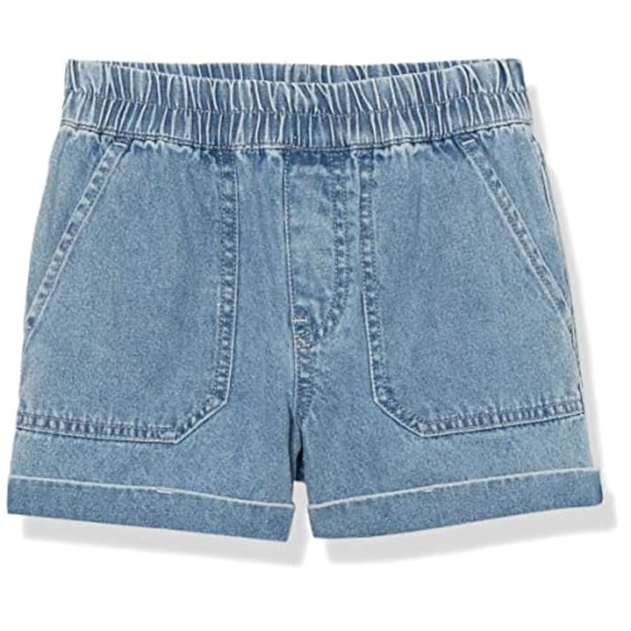 Volcom Girls' Sunday Strut Rolled Cuff Short, Indigo for $30