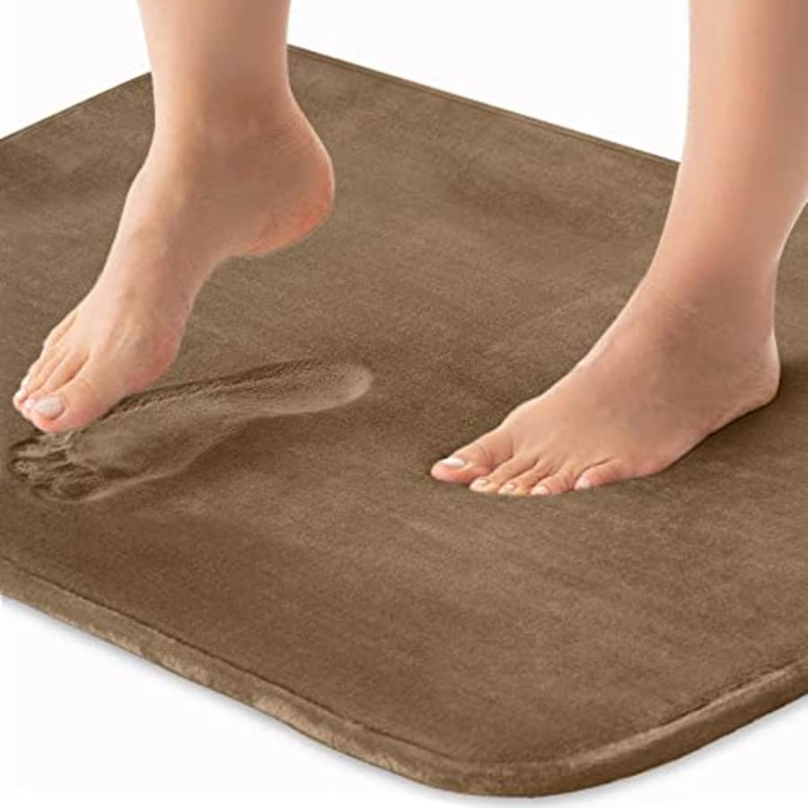 Gorilla Grip Thick Memory Foam Bath Rug, Soft Absorbent Luxury Mats, 60x17, Plush Velvet Topside, for $14 Gorilla Grip Thick Memory Foam Bath Rug, Soft Absorbent Luxury Mats, 60x17, Plush Velvet Topside, for $14