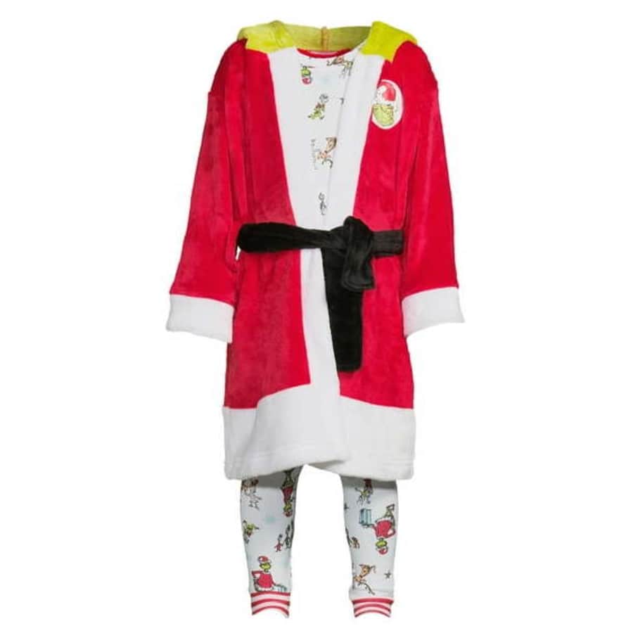 Dr. Seuss' The Grinch Toddler Pajamas and Robe Set for $15 Dr. Seuss' The Grinch Toddler Pajamas and Robe Set for $15