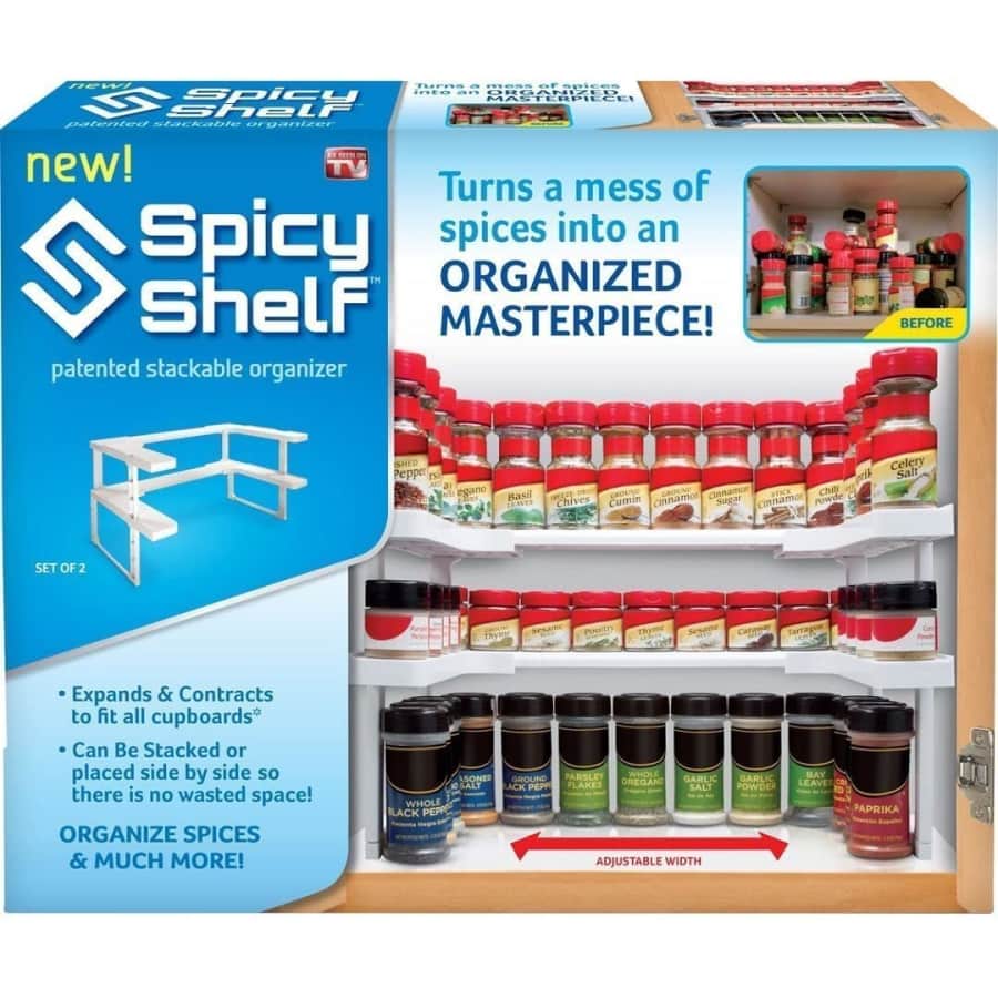 Spicy Shelf Spice Rack and Stackable Organizer for $17 Spicy Shelf Spice Rack and Stackable Organizer for $17