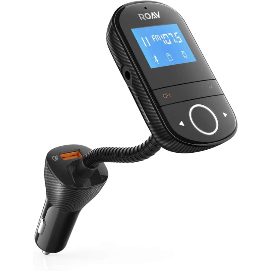 Anker Roav SmartCharge F3 Wireless Bluetooth 4.2 FM Transmitter for $5 Anker Roav SmartCharge F3 Wireless Bluetooth 4.2 FM Transmitter for $5