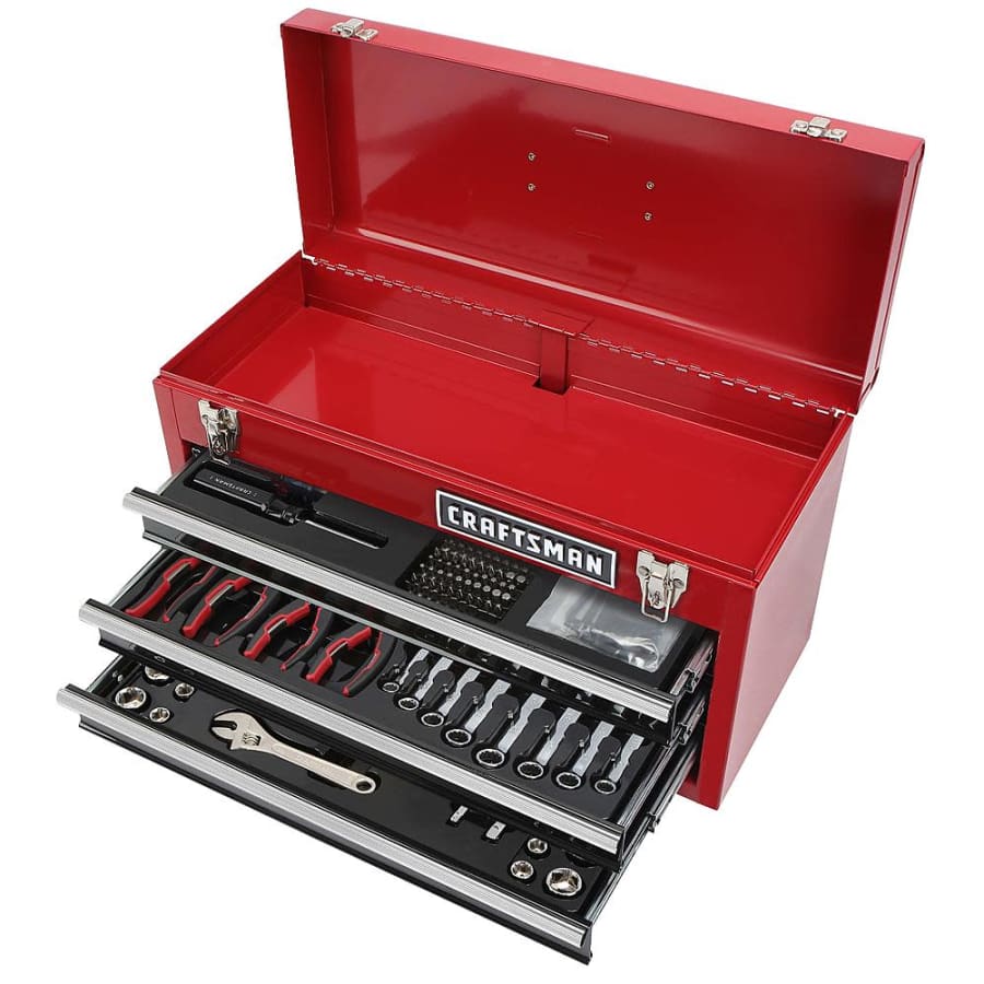 Craftsman 178-Piece Mechanics Tool Set with Metal Hand Box for $97 Craftsman 178-Piece Mechanics Tool Set with Metal Hand Box for $97