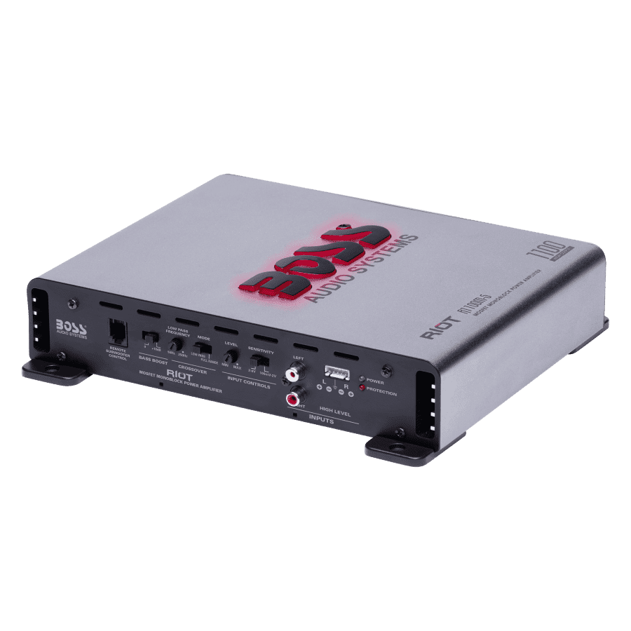 Boss Riot 1,110W Mosfet Monoblock Power Amplifier for $80