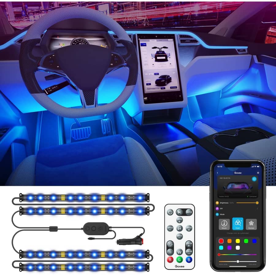 Govee RGB Interior Car Lights for $14