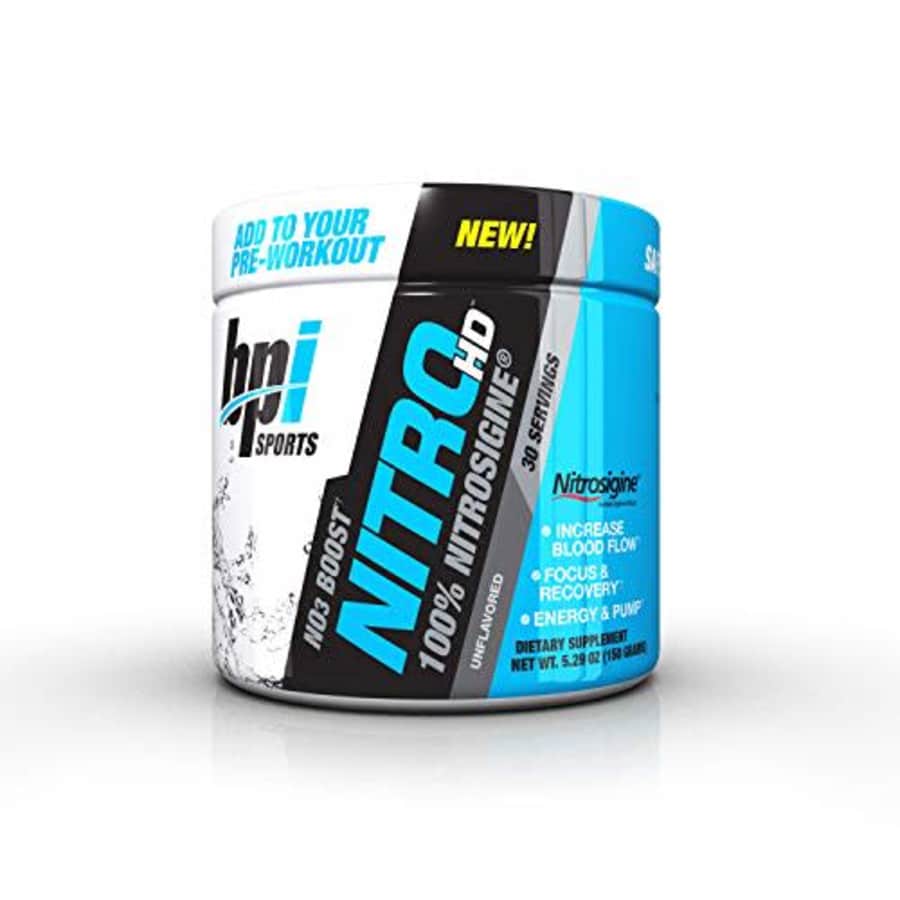 BPI Sports Nitro HD Nitrosigine PreWorkout Unflavored (5.29 oz / 30 Servings) for $30