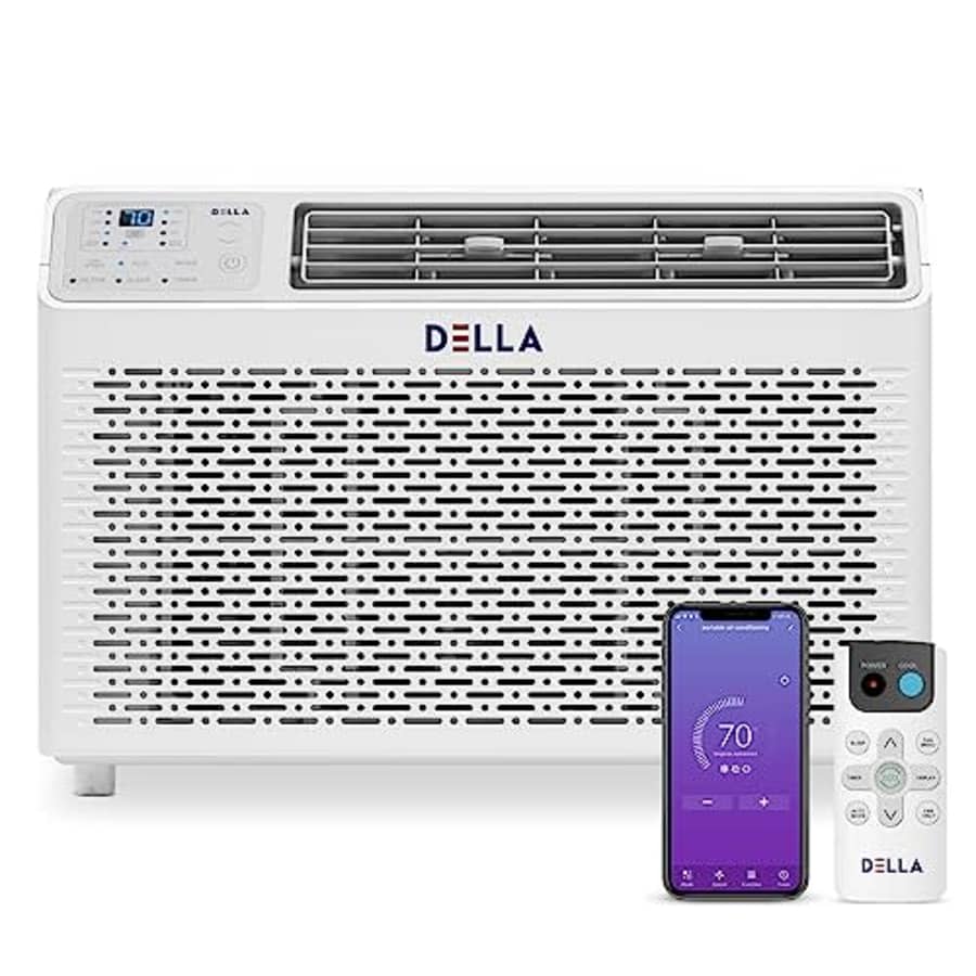 DELLA 8000 BTU 115V/60Hz Energy Saving Window Air Conditioner Whisper Quiet AC Unit with WIFI Smart for $270 DELLA 8000 BTU 115V/60Hz Energy Saving Window Air Conditioner Whisper Quiet AC Unit with WIFI Smart for $270