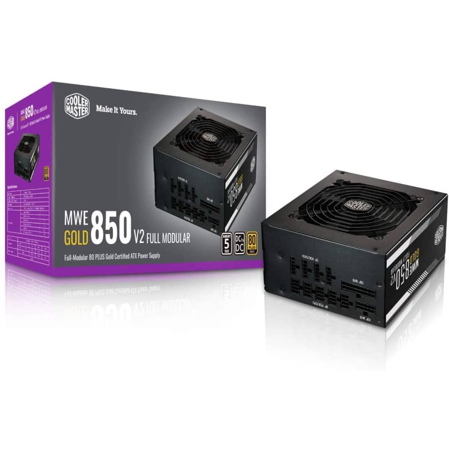 Cooler Master MWE 850 V2 850W 80+ Gold Fully Modular Power Supply for $143