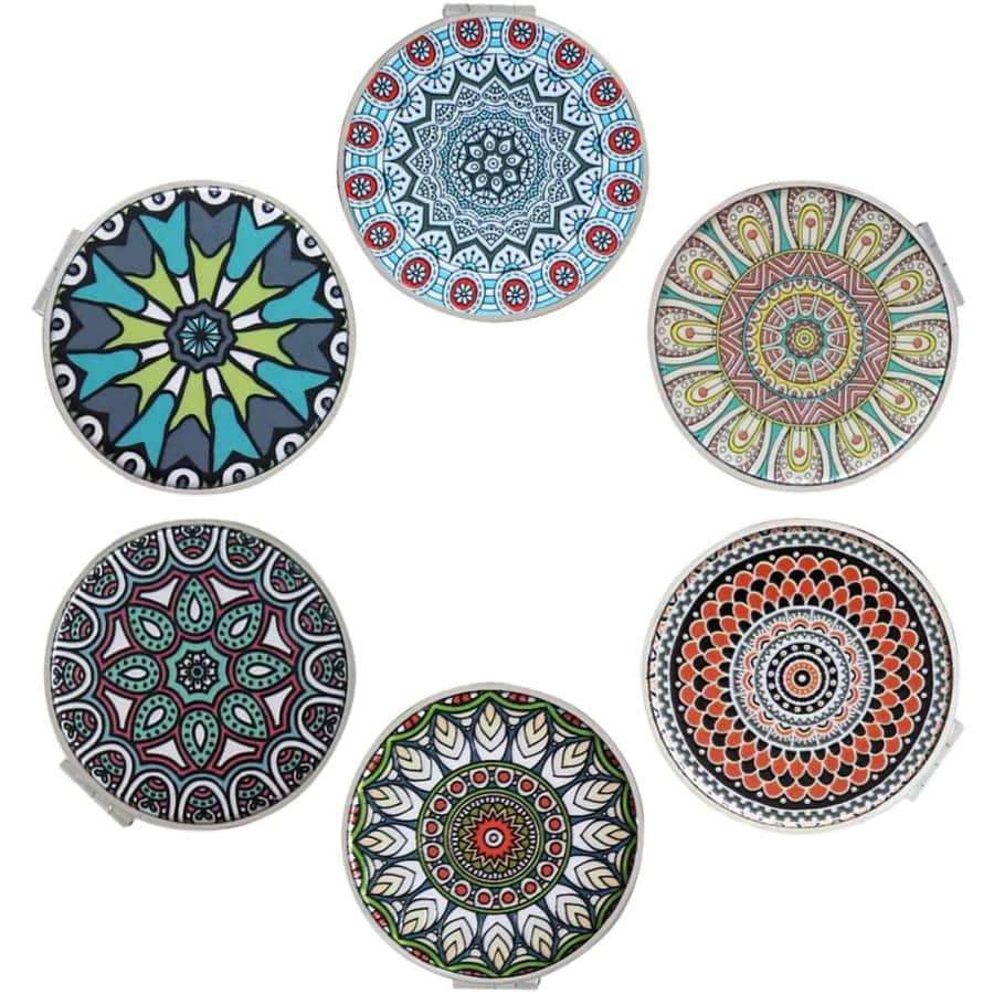 Beaufy Travel Magnifying Compact Mirror 6-Pack for $17