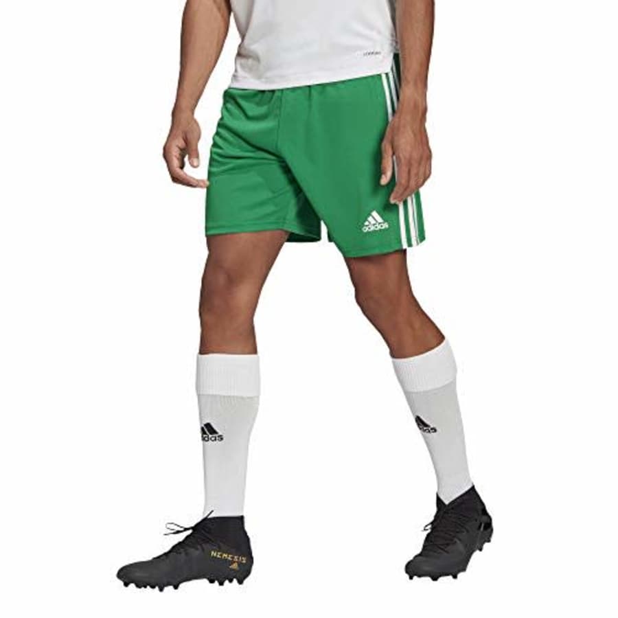 adidas Men's Squadra 21 Shorts, Team Green/White, Large for $22 adidas Men's Squadra 21 Shorts, Team Green/White, Large for $22