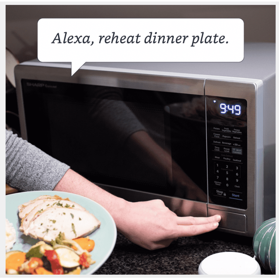 Sharp Alexa-Enabled Smart Microwave Oven for $160 Sharp Alexa-Enabled Smart Microwave Oven for $160