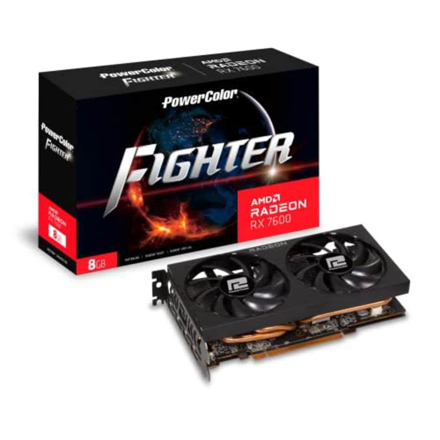 PowerColor Fighter AMD Radeon RX 7600 Gaming Graphics Card for $270