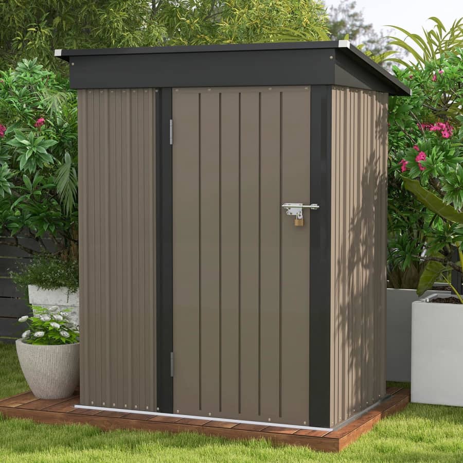 Patiowell Classic 5x3-Foot Metal Storage Shed: $115 Patiowell Classic 5x3-Foot Metal Storage Shed: $115