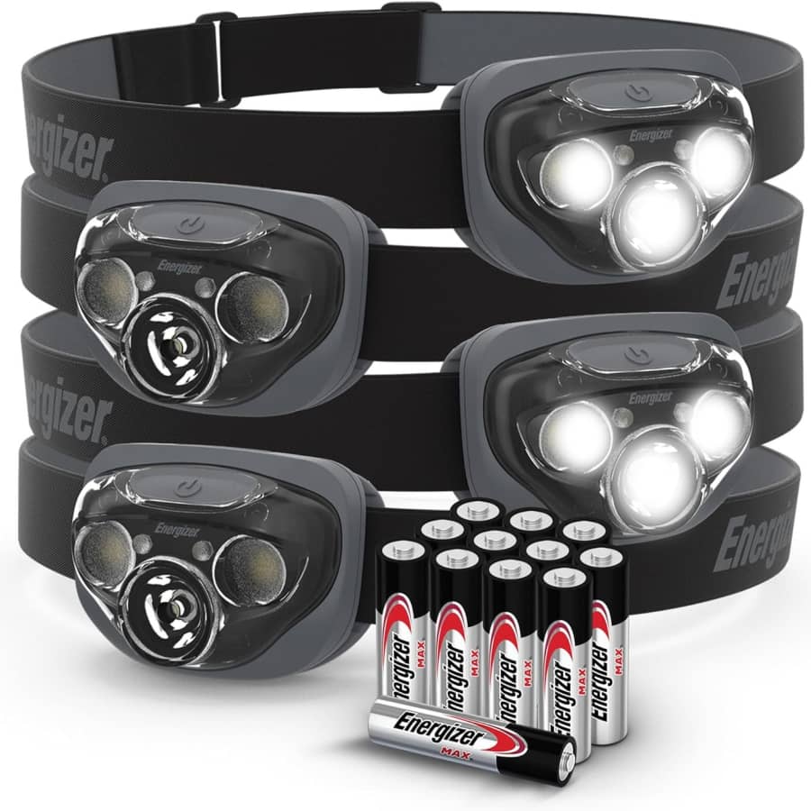 Energizer Pro 260 LED Headlamp 4-Pack for $15 Energizer Pro 260 LED Headlamp 4-Pack for $15