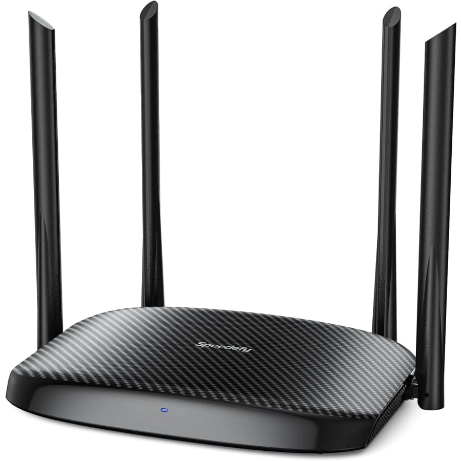 Speedefy AC1200 Dual Band WiFi Router for $38