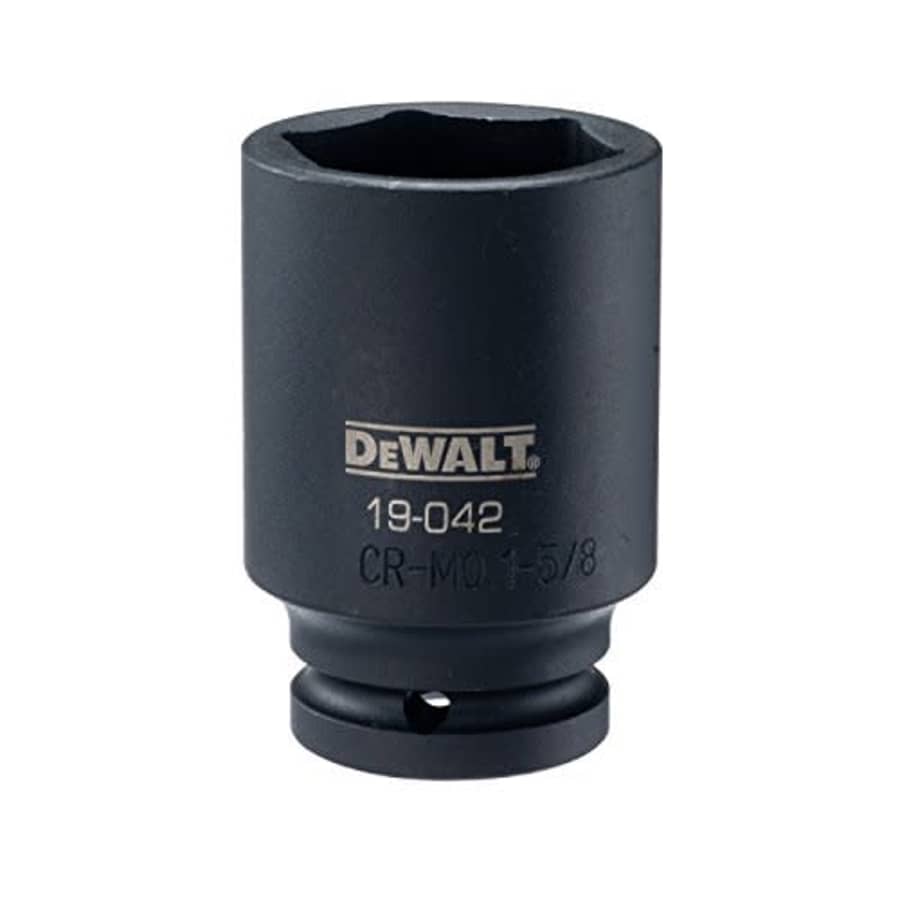 DEWALT Deep Impact Socket, SAE, 3/4-Inch Drive, 1-5/8-Inch, 6-Point (DWMT19042B) for $26