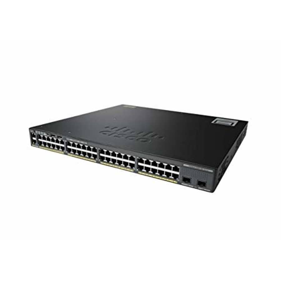 Cisco WS-C2960X-48LPS-L Catalyst 2960X Series 48-Port PoE+ Gigabit Ethernet Switch (Renewed) for $91