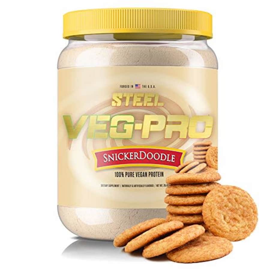 Steel Supplements Veg-PRO | Vegan Protein Powder, Snickerdoodle | 25 Servings (1.65lbs) | Plant for $40