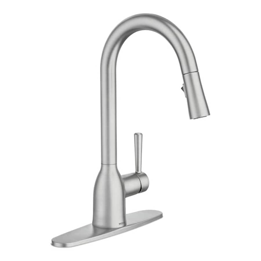 Moen Adler 1- or 3-Hole Modern Single Handle Pull-down Kitchen Faucet for $139 Moen Adler 1- or 3-Hole Modern Single Handle Pull-down Kitchen Faucet for $139