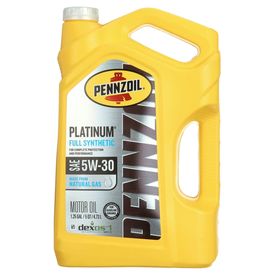 Pennzoil Platinum Full Synthetic 5W-30 5-Quart Motor Oil for $24