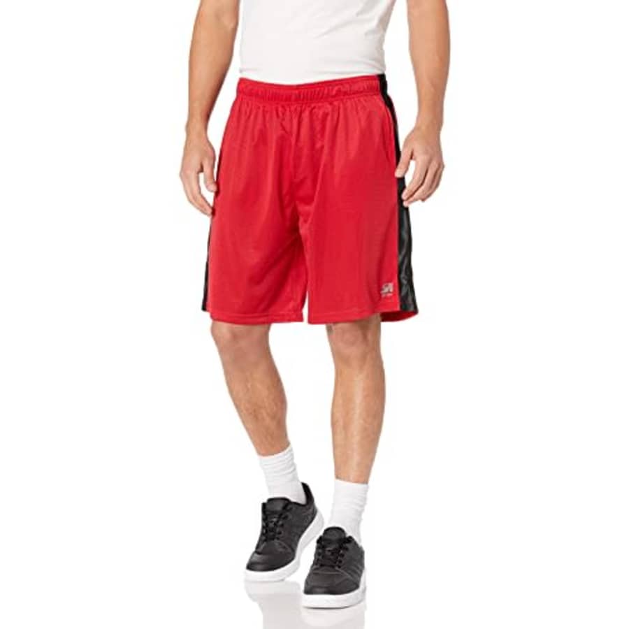 Southpole Men's Basic Mesh Shorts, Red, XX-Large for $13