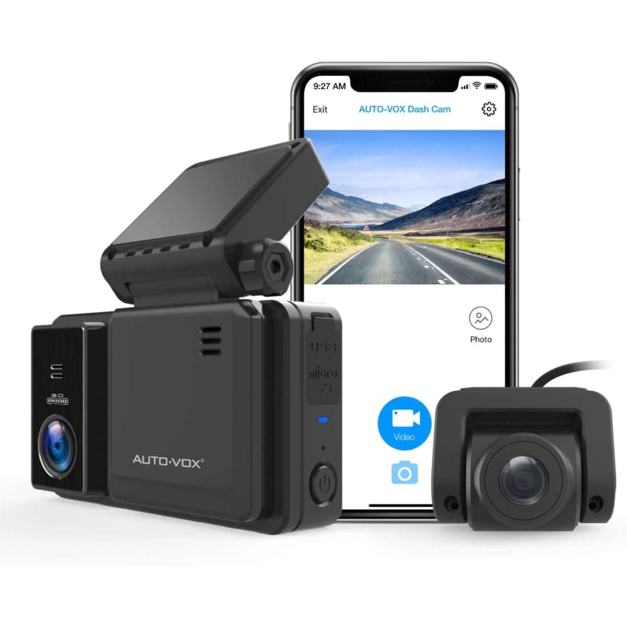 Auto-Vox 1080p WiFi Dual Dash Camera for $95