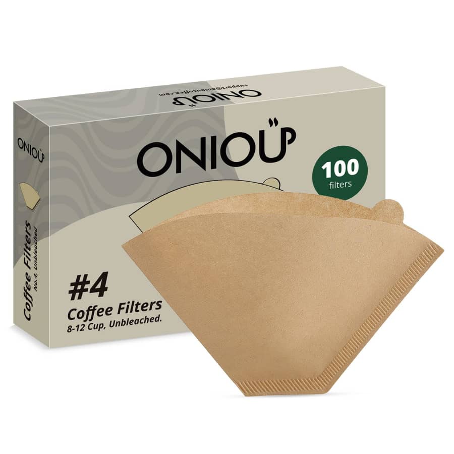 Oniou #4 Coffee Filter 100-Pack for $6