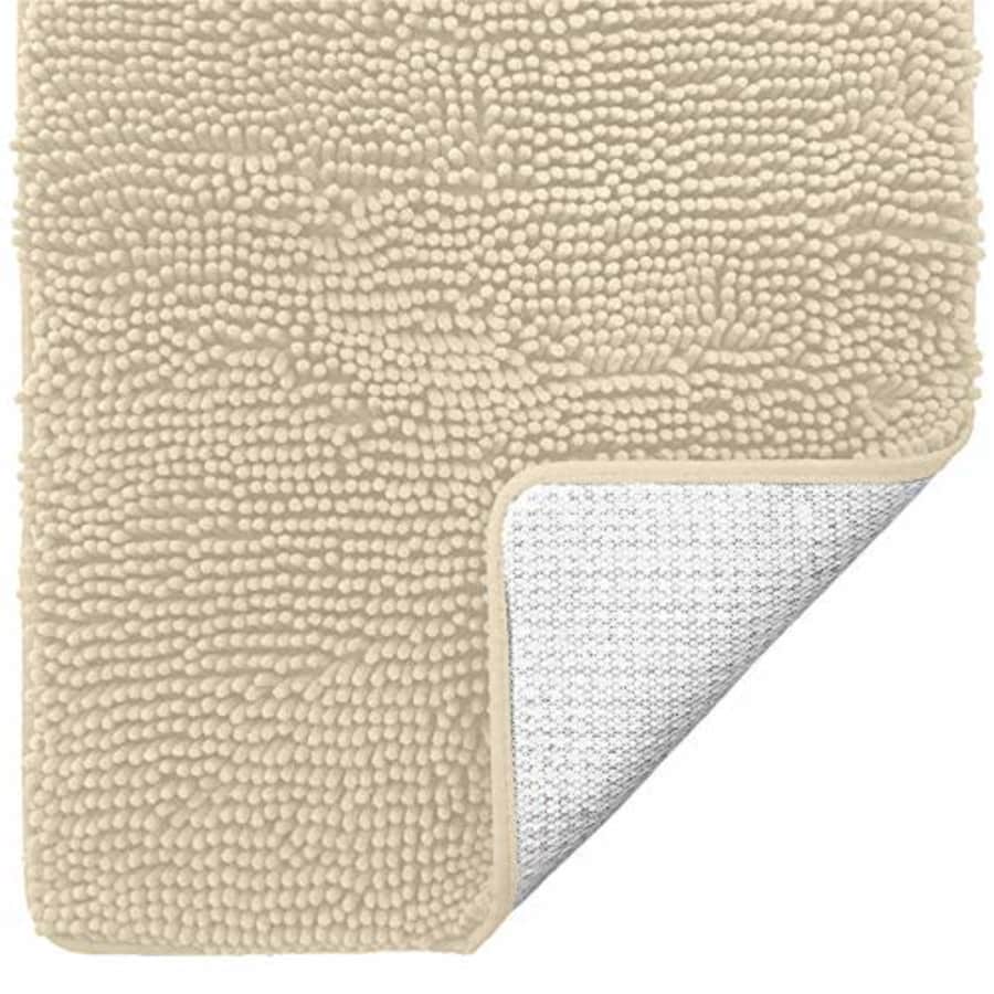 Gorilla Grip Soft Absorbent Plush Bath Rug Mat, Microfiber Dries Quickly, Luxury Chenille Shaggy for $15