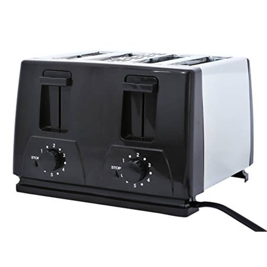 Brentwood TS-284 Toaster, 4-Slice, Black (Renewed) for $36