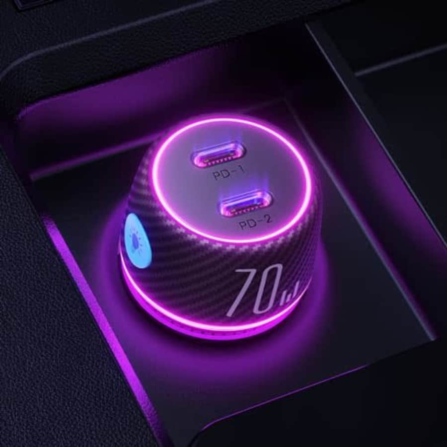 70W USB-C Car Charger Adapter for $23