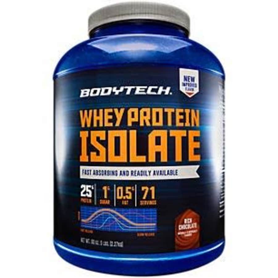 BodyTech Whey Protein Isolate Powder with 25 Grams of Protein per Serving BCAA's Ideal for for $85