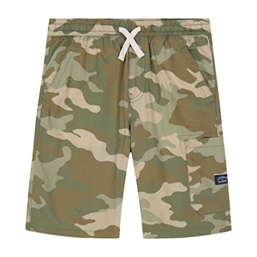 Lucky Brand Boys' Pull-On Cargo Shorts, Tea Camo, 5 for $11