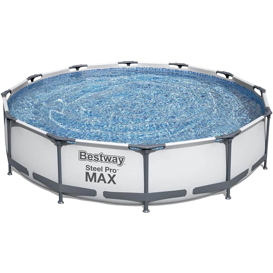 Bestway Steel Pro Max 12-Ft. Above Ground Swimming Pool for $166 Bestway Steel Pro Max 12-Ft. Above Ground Swimming Pool for $166